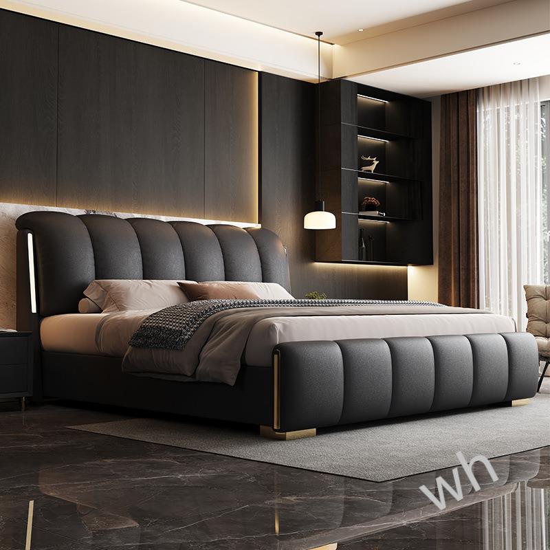 P12床02r8zj3AEA5新款灯带床意式轻奢主卧大床双人18.x雯2