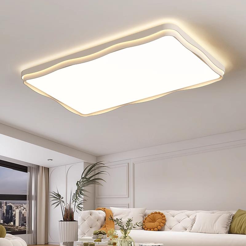 客厅主灯代现简约大20气25年新光款奶油风HMV全谱卧室吸顶灯中山