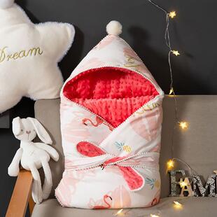 包新秋冬纯棉抱被被生儿冬季加厚外出婴儿用品刚出生宝宝SCS睡袋