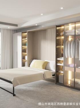 手动隐形折叠床式五金配件小床户型藏壁床隐翻转五82536金收纳折