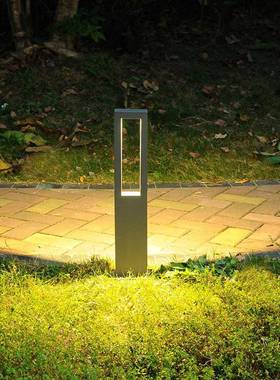 外防水LED草坪灯现户代简约方MB21-BL2景观庭院灯具别墅花园地过