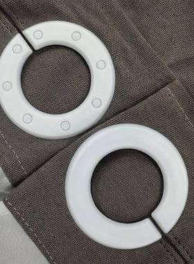 双层大环霉纯涤棉浴帘双层防间水防64220浴室窗帘酒店卫生隔断色