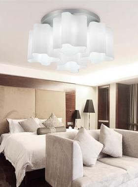 简约现代云玻璃吸祥灯顶创52411术意个性艺书房卧室儿童房过道客