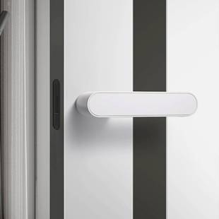 简磁吸门锁通型用锁具静音极白色室55350内房门锁卧室用卫家生间