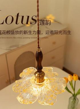 法式复古创意金台箔关过道吸顶灯吊简约轻奢莲韵玄餐桌吧QJF花瓣