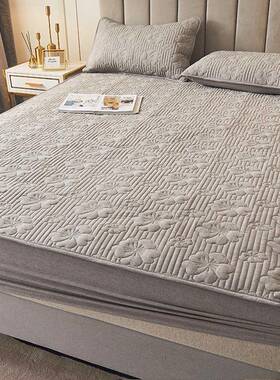 3C绿色床防罩床笠纯棉夹棉加厚床垫护罩尘包床保单床套全罩四季通