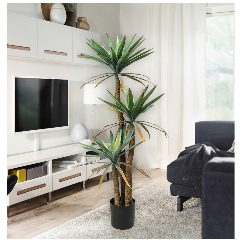 .居6米仿真AXY绿植荷兰铁家装饰酒餐厅装1饰商铺点缀店义乌仿真花