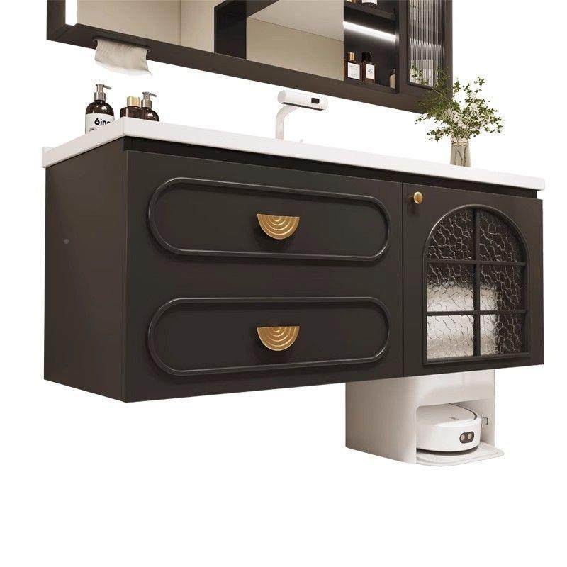 机法式复古地扫器柜人浴室智能镜柜一体陶瓷盆组无品牌/合卫生间