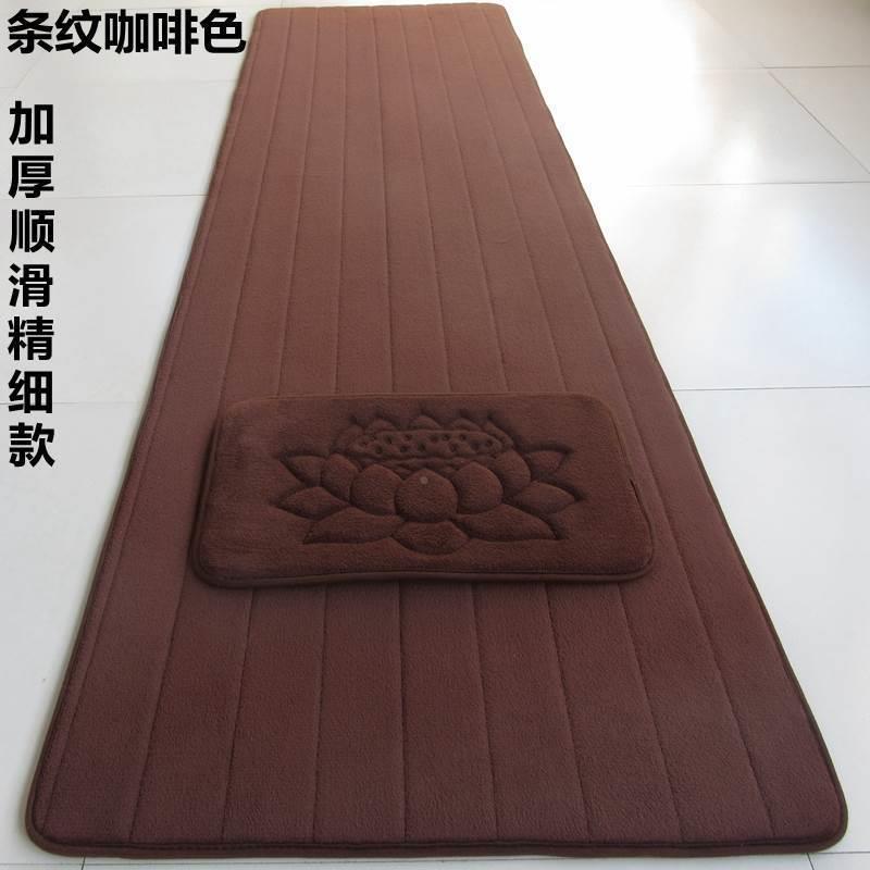 磕大头大牛拜垫大JCG白智能计数顺加厚家用长方形头磕礼跪垫滑拜