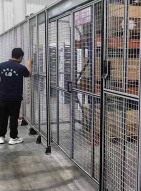 工厂防设备护网tb-81905车间库护栏快递分仓隔拣断网工厂隔断护栏