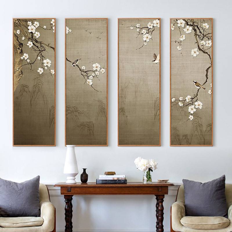 必画 客厅装饰画新中式酒店壁画复古中国风家居软装挂画 水墨图片