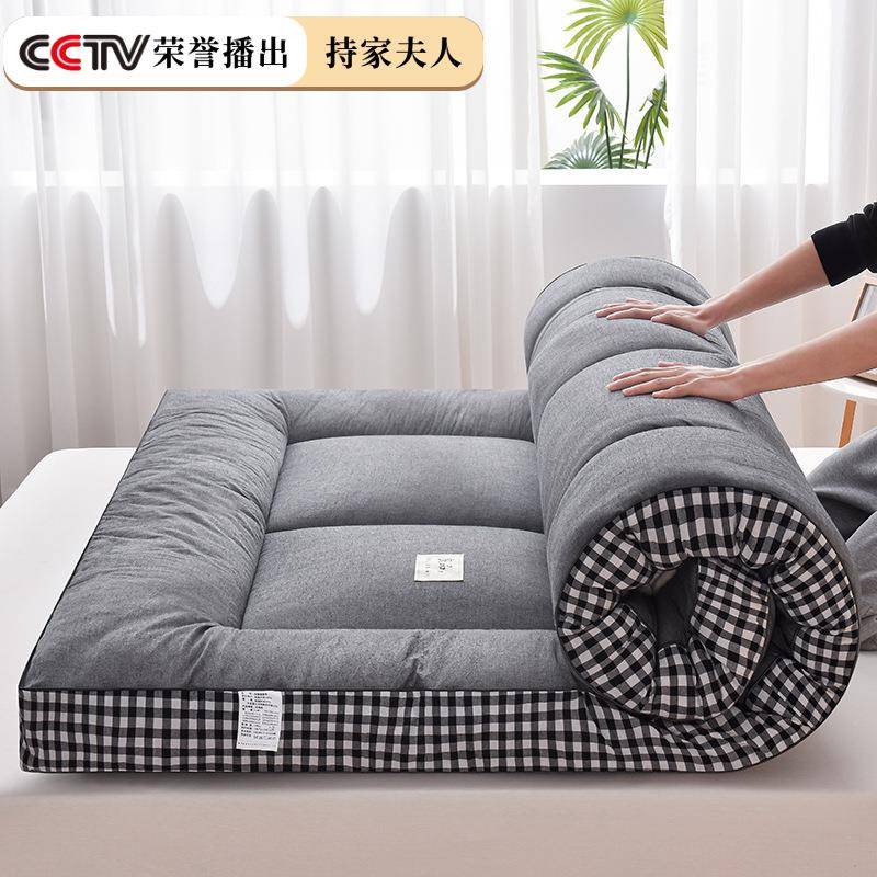 亲肤磨毛羽丝可绒榻床垫家用用床褥垫子家TCE卧室加厚褥子榻米宿