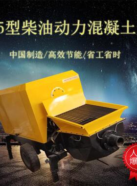 二厂家直销次构造柱浇筑泵动力民用细石混凝土输柴油HTW-20送泵