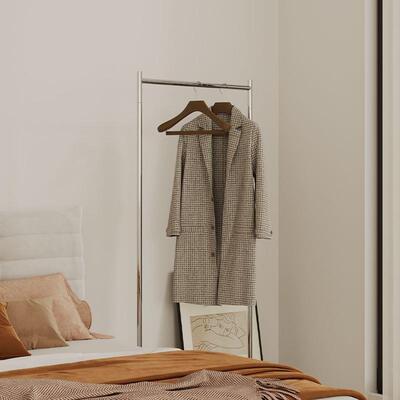 简约衣现代风不可移动落式客厅卧室办公室收纳挂GTP衣架锈地钢帽