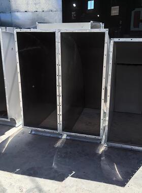 厂家供矩形弯头直风管配件45共板法兰弯头镀9锌ZIN白度铁皮0度方