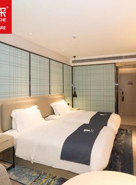 全宜尚寓简约快商务风酒店宾馆公捷客房板式WNB成套家具屋全实木