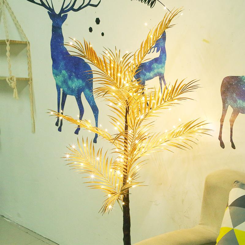 热销芭蕉树装饰灯新款LD仿真蕉树E1.5mJL-033-4芭树节日观景室内