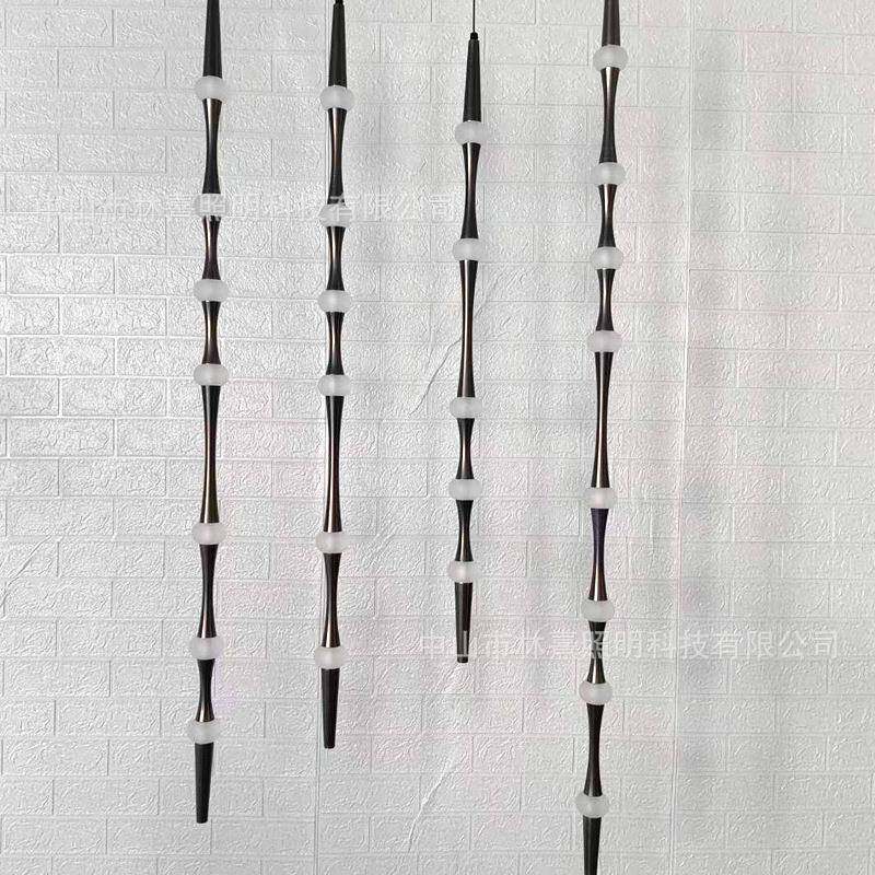 简设约卧室床头一字计间楼师餐厅吊灯FYU展厅样品别墅复式挑空梯