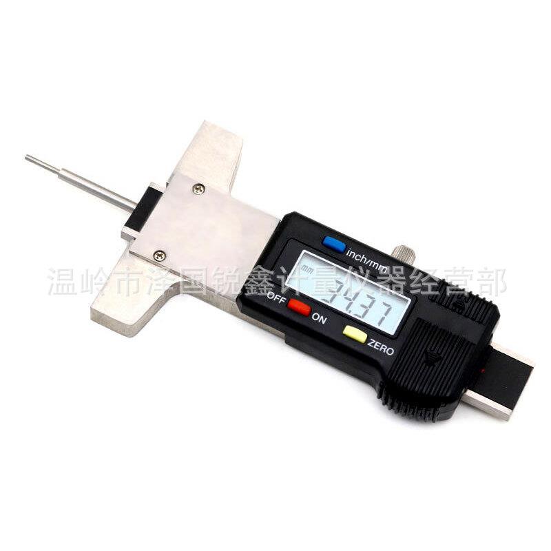 广轮胎PHS花数陆深度尺0-25轮胎磨损纹槽深测量细杆小孔深度计0.0