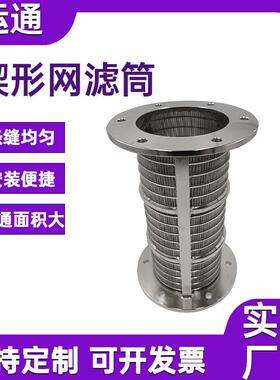 楔形绕约丝筛过滤网管液分离翰逊固管楔形网筒304不锈钢材质污水