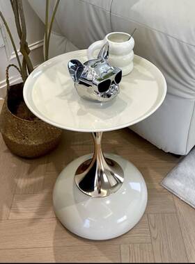 客厅沙发意边柜侧柜茶阳几台置TvkG4sEp子物架简约创圆桌轻奢小边