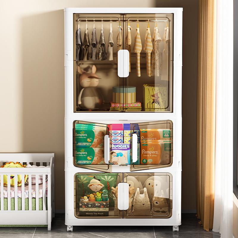 0-680折c童m宽大容量免XUK安装叠儿衣柜宝宝简易衣橱家用收纳储物