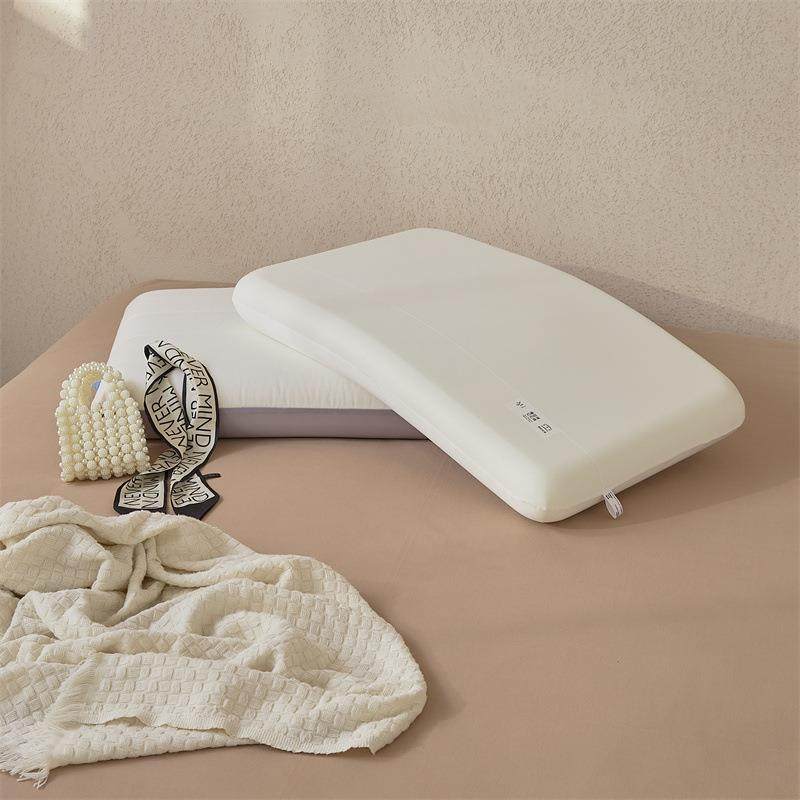 极记简风忆棉VLW枕头一只装慢回弹店酒枕单人护劲椎枕芯柔软睡助