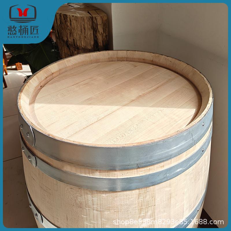 用厂家直持销久耐红酒桶用婚庆酒庄家用旧桶手工橡木桶132展示商