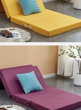 日式四折榻叠海绵折单叠XUX床垫打地铺午睡办公室人午休垫懒人榻