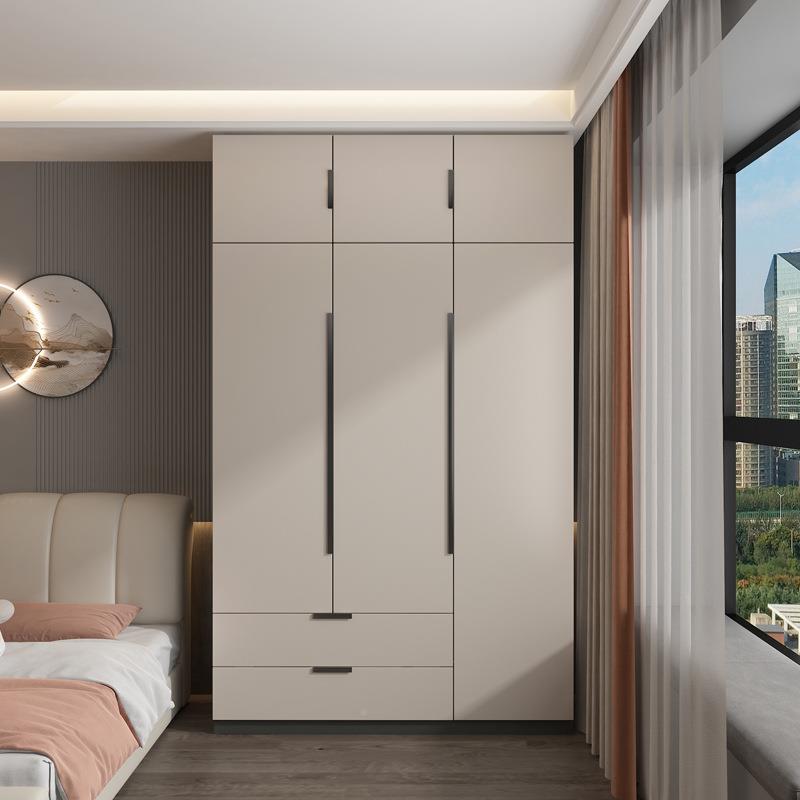 aft77-98易Y*木柜家用卧室简组装儿童实床衣边双门储物柜小户型出