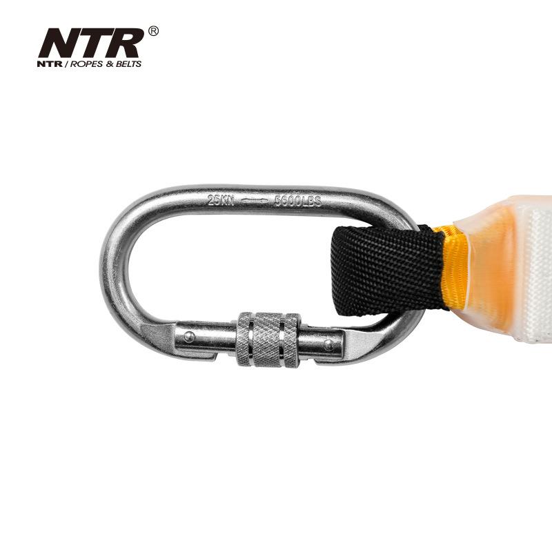 双NTR25特尔KB02耐缓冲器Y-绳-绳缓冲轻型大挂钩安全绳双绳挽索安