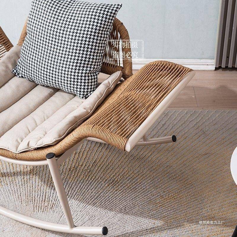 懒人摇椅藤躺椅老摇爷大人午休老人家用外沙椅发户ATK阳台休闲椅