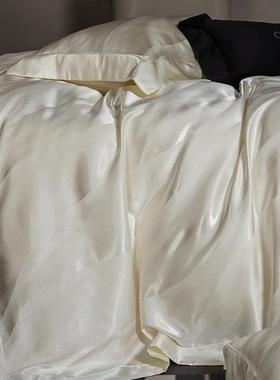 端奢四件套轻100184s纯棉丝滑全提花长高绒棉棉床单被套简约床上