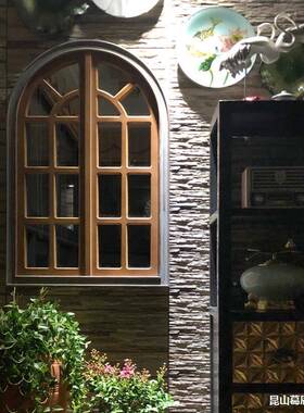 美式RYL复古假户壁挂墙面德餐厅装饰窗框做旧窗木田园厅民宿客壁