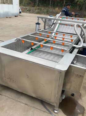 厂家气泡清洗机洗菜机净菜加 工清洗流水线洗菜设备果蔬清洗机