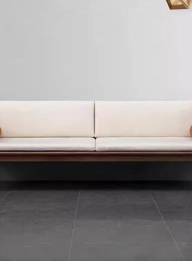 北美黑胡桃木客全实木QLL沙代现简约发新中式厅小户型罗汉塌三人