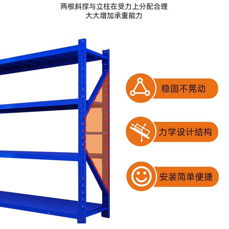 子仓储货多置层物架仓库架重型落地展示架加厚家660用超市铁架钢