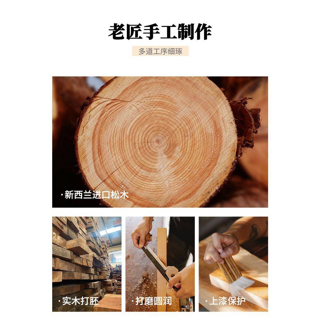 全UXY实木茶桌茶台简客厅家用阳台约木茶桌办公室泡茶桌椅道组原