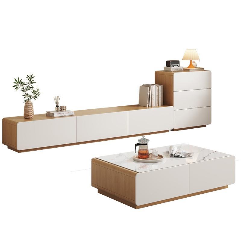 实木电电视柜YOF茶几组合现代简小约家用厅储物柜户型落地式客视