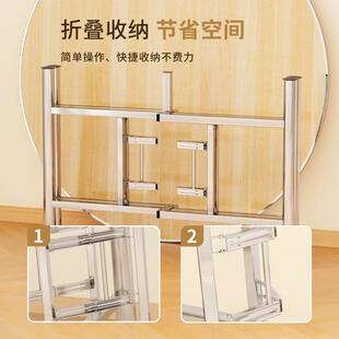 餐桌大圆桌1家人用可折固叠带转盘客厅加饭2桌台面大VJC圆餐桌实