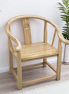 VCH圈仿古实木椅子围椅师椅三件新套中式家用靠背椅太椅茶桌椅月