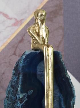 视柜酒柜装饰KF-M305电品摆件现代轻奢玛艺瑙工客品样板间厅摆设