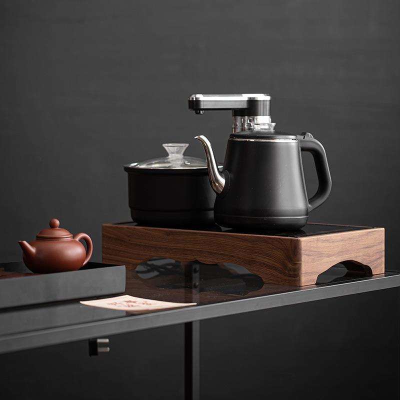 支架实FWmFGGMp木框电茶桌摆边炉框架子372c0电磁茶台框m嵌式入胡