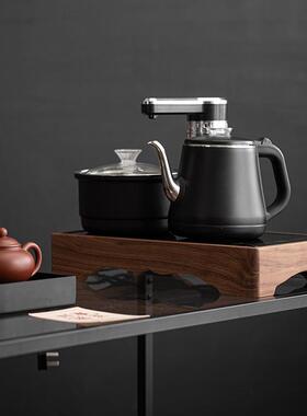 支架实FWmFGGMp木框电茶桌摆边炉框架子372c0电磁茶台框m嵌式入胡