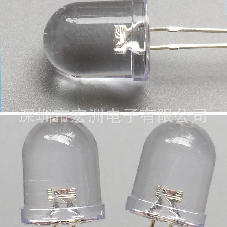 6V无品牌/T12V24V直接使用10L圆头三色ED灯珠10M七彩快闪汽M车灯