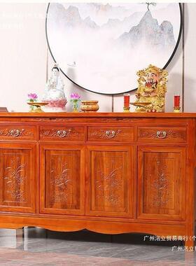 供台供桌案实式木佛台家现OUX代风格新中立柜榆木用神台简约香经
