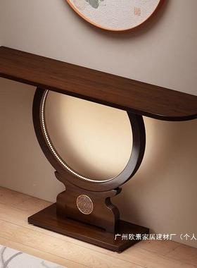 家香案简易台台厂案供奉供小桌子实木台子新中式玄关桌置物SDGE91