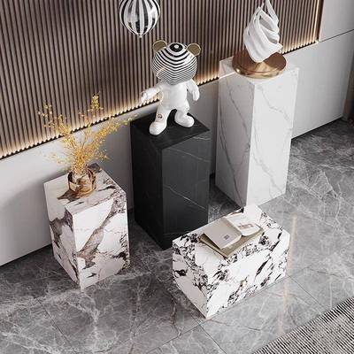 现代简约板花架子室家用岩GSS厅落地摆件意客式内轻奢置物装饰架