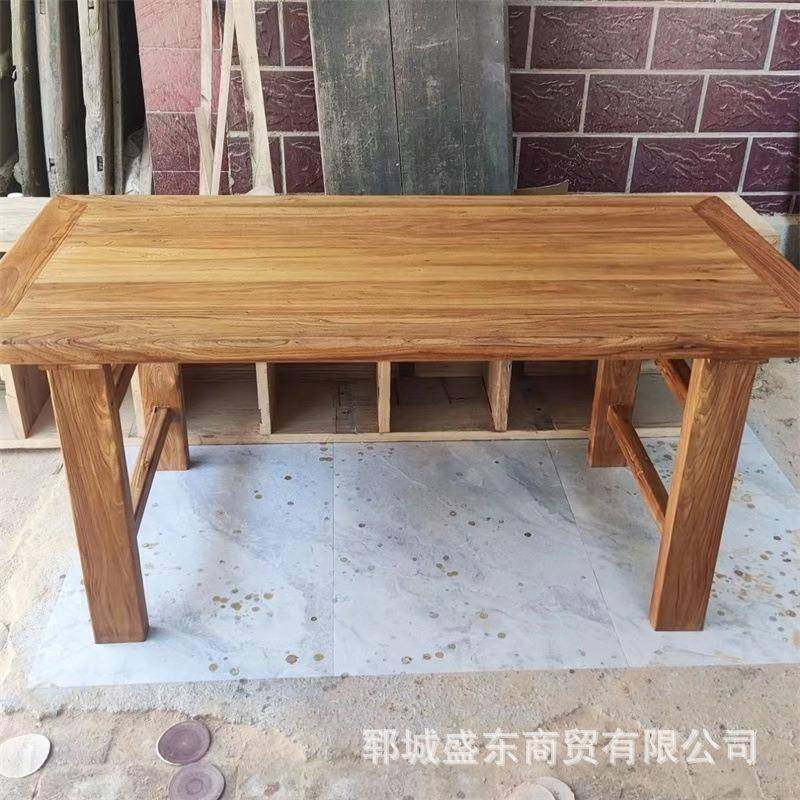 实木大板桌老木整块木会议桌办原茶公桌新多种中榆式茶台桌椅组合,商业/办公家具,餐桌椅系列,淘宝优惠券,粉丝福利购,淘宝优惠卷