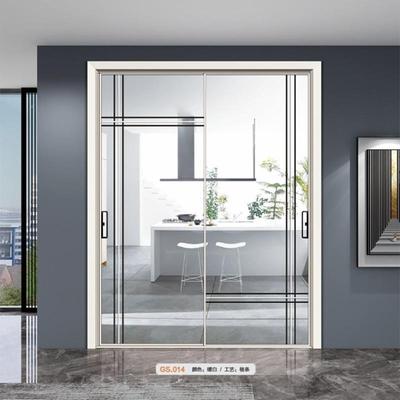 极窄厨房推拉门客阳台三联动吊门厅297卫生间玻轨璃门隔花断移门